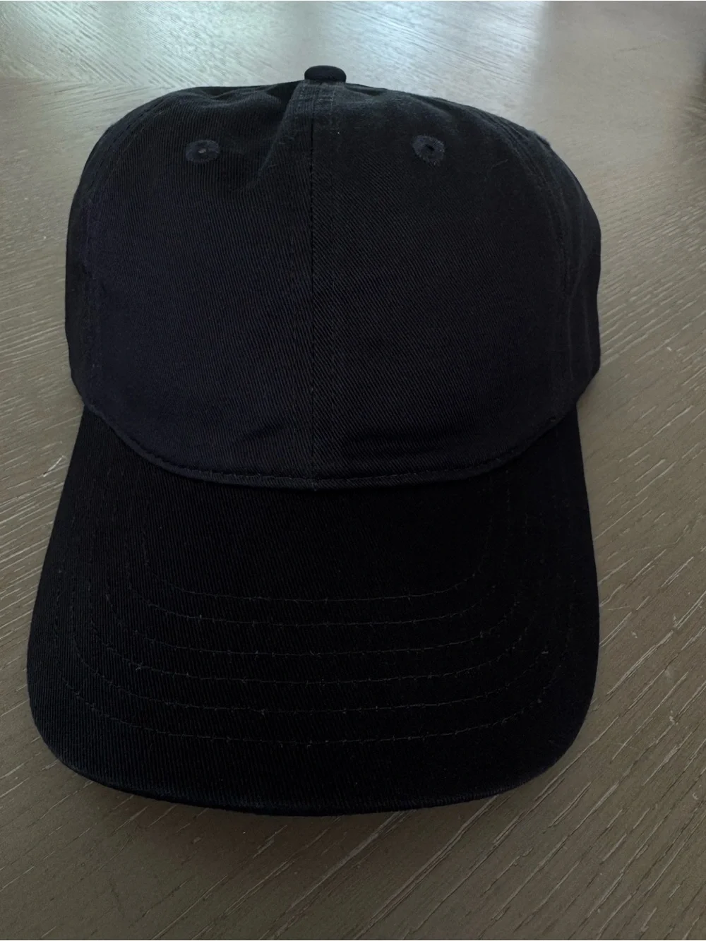 New Classic Black Baseball Cap - Plain Everyday Hat